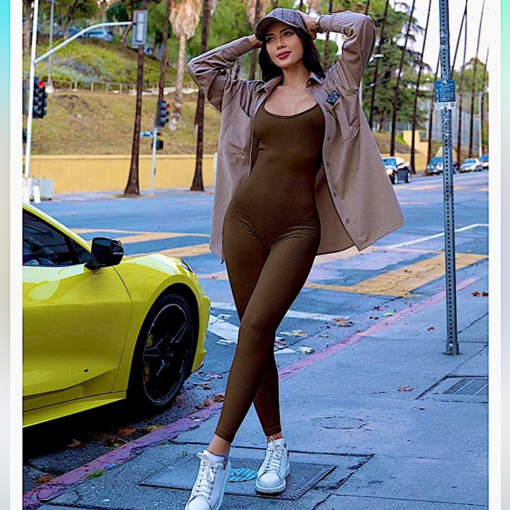 Spring Seamless One-Piece Suit tummy Control jumpsuit Bodysuit Gym skims